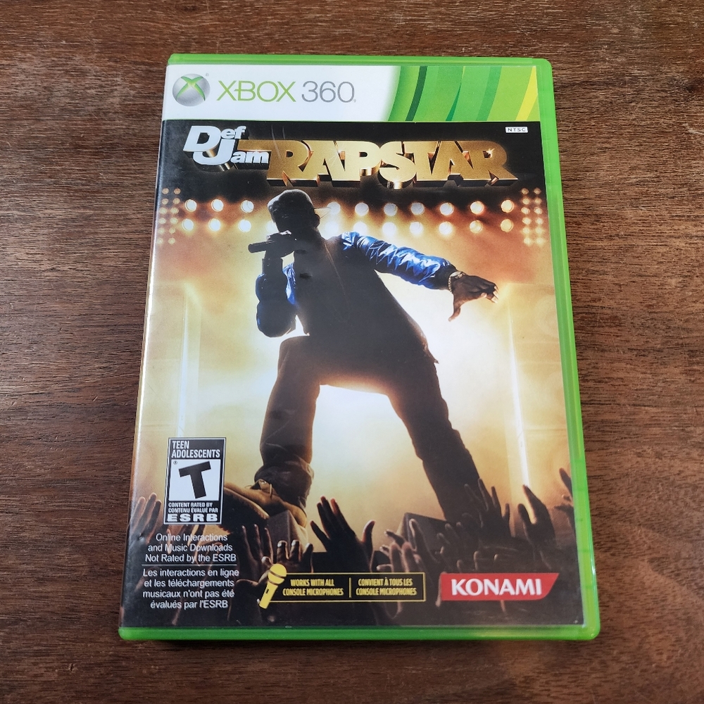 Microsoft Xbox 360 Def Jam RapStar Game CIB